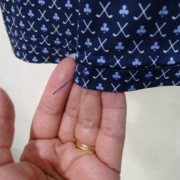 Ralph Lauren RLX Polo Shirt Men Size  XXL Blue Golf Club Print Moisture-Wicking - Picture 14 of 14